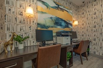 Office setup at The Covington by Picerne, Nevada